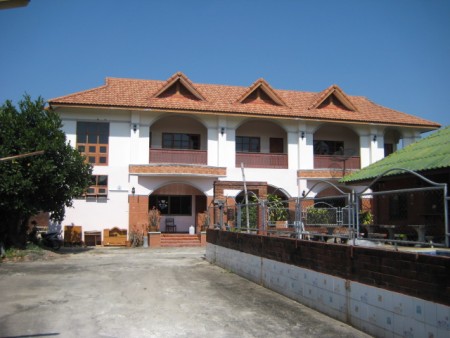 Dormitory-style housing with pool and snackbar, great for a foundation