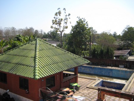 Dormitory-style housing with pool and snackbar, great for a foundation