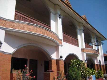 Dormitory-style housing with pool and snackbar, great for a foundation