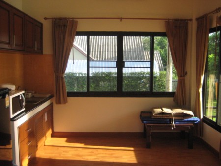 Serviced cottages in peaceful resort