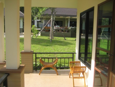 Serviced cottages in peaceful resort