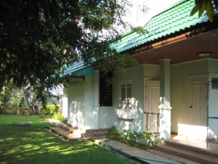 Victorian-style home in park