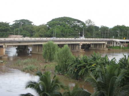 4-story apartment building on river